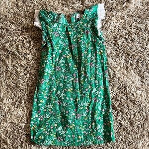 Crown & Ivy Kids Green Floral Dress